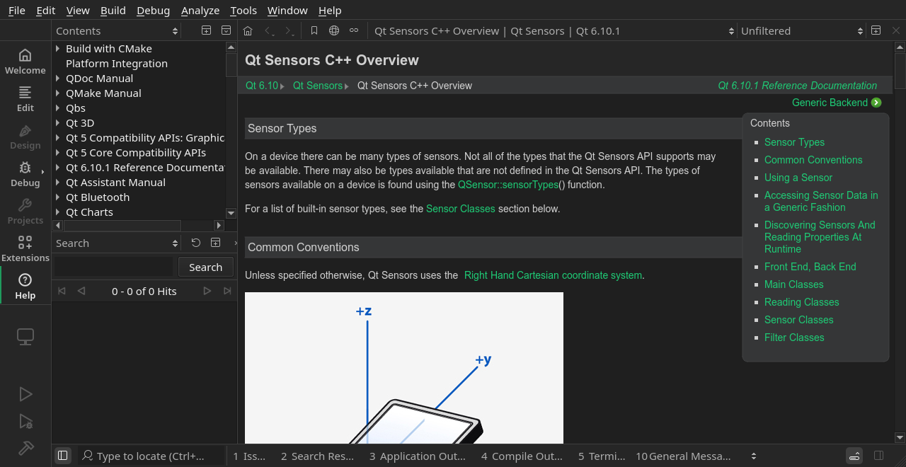 Screenshot of Help