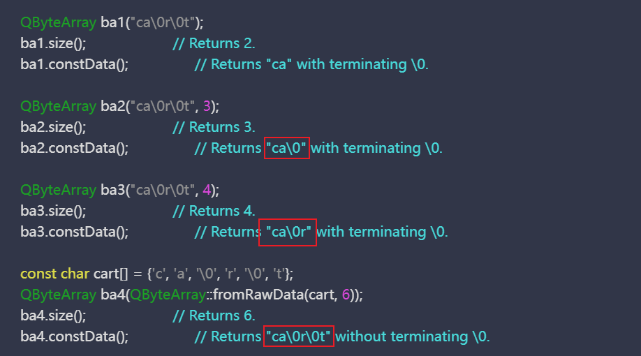 Qbytearray Resize size() and constData() of QByteArray | Qt Forum