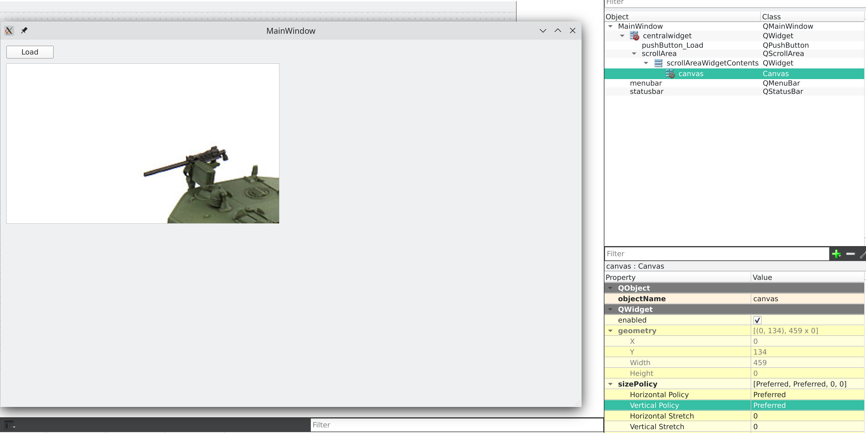No scrollbars when put QWidget derived class object in QScrollArea | Qt ...