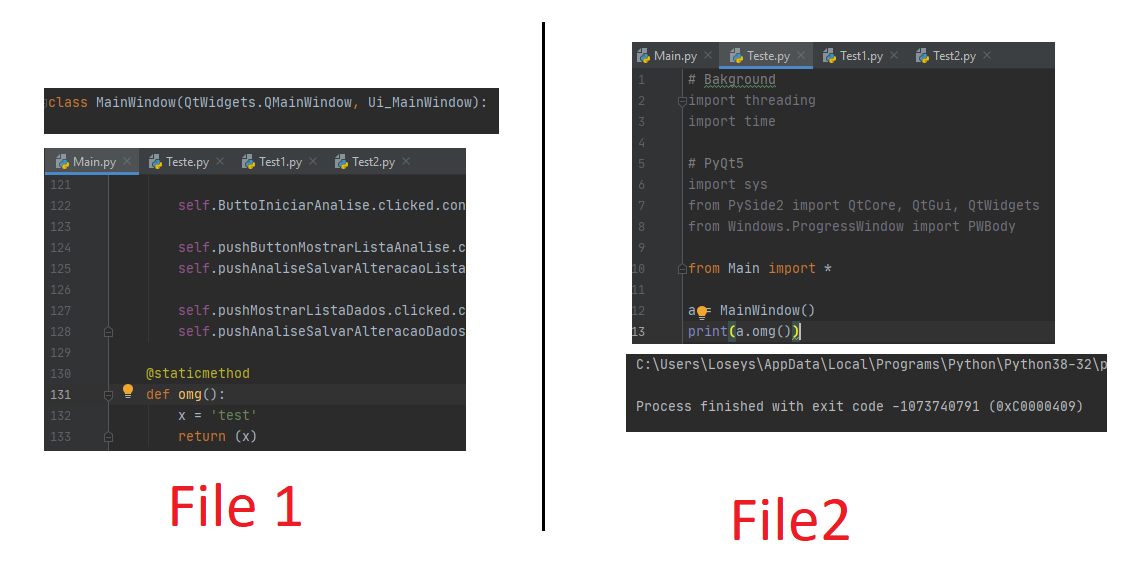 Import Def (Of Class Mainwindow) For Another File .Py | Qt Forum